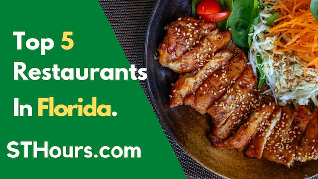 Top 5 Restaurants in Florida